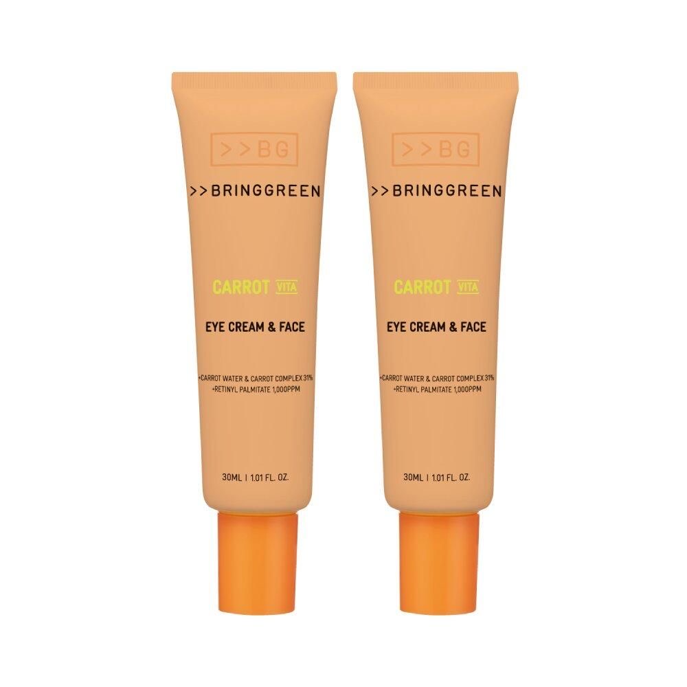 کرم دور چشم و صورت هویج ویتا برینگ گرین مدل Carrot Vita Eye Cream & Face (بسته دو عددی 30 میلی‌لیتری)