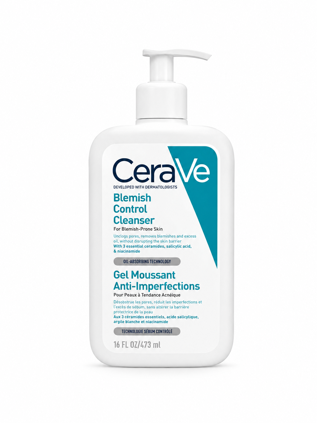 ژل شوینده ضدجوش سراوی Blemish Control Cleanser حجم ۴۷۳ میلیلیت