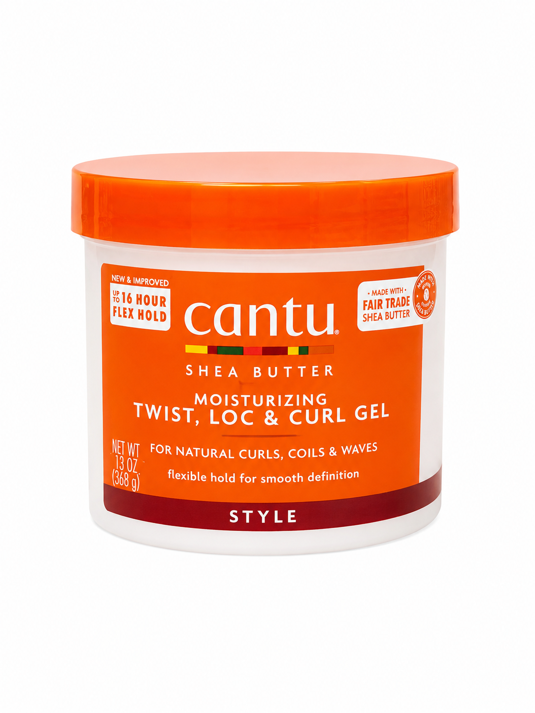 ژل حالت‌دهنده و آبرسان موهای فر کانتو شی باتر مدل Moisturizing Twist, Loc & Curl Gel حجم ۳۶۸ گرم