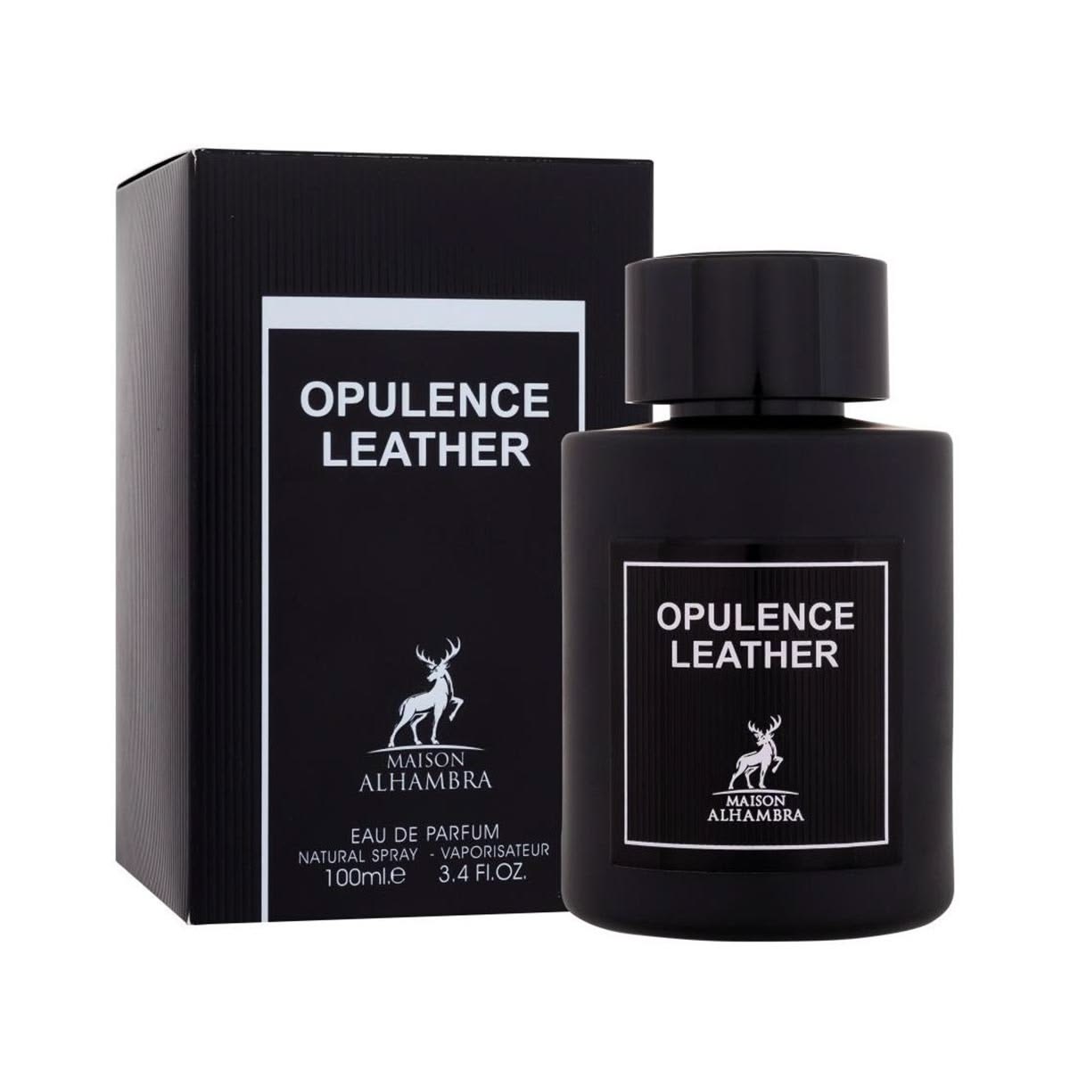 ادو پرفیوم زنانه و مردانه Maison Alhambra Amber & Leather (Opulence Leather) حجم 100 میلی‌لیتر