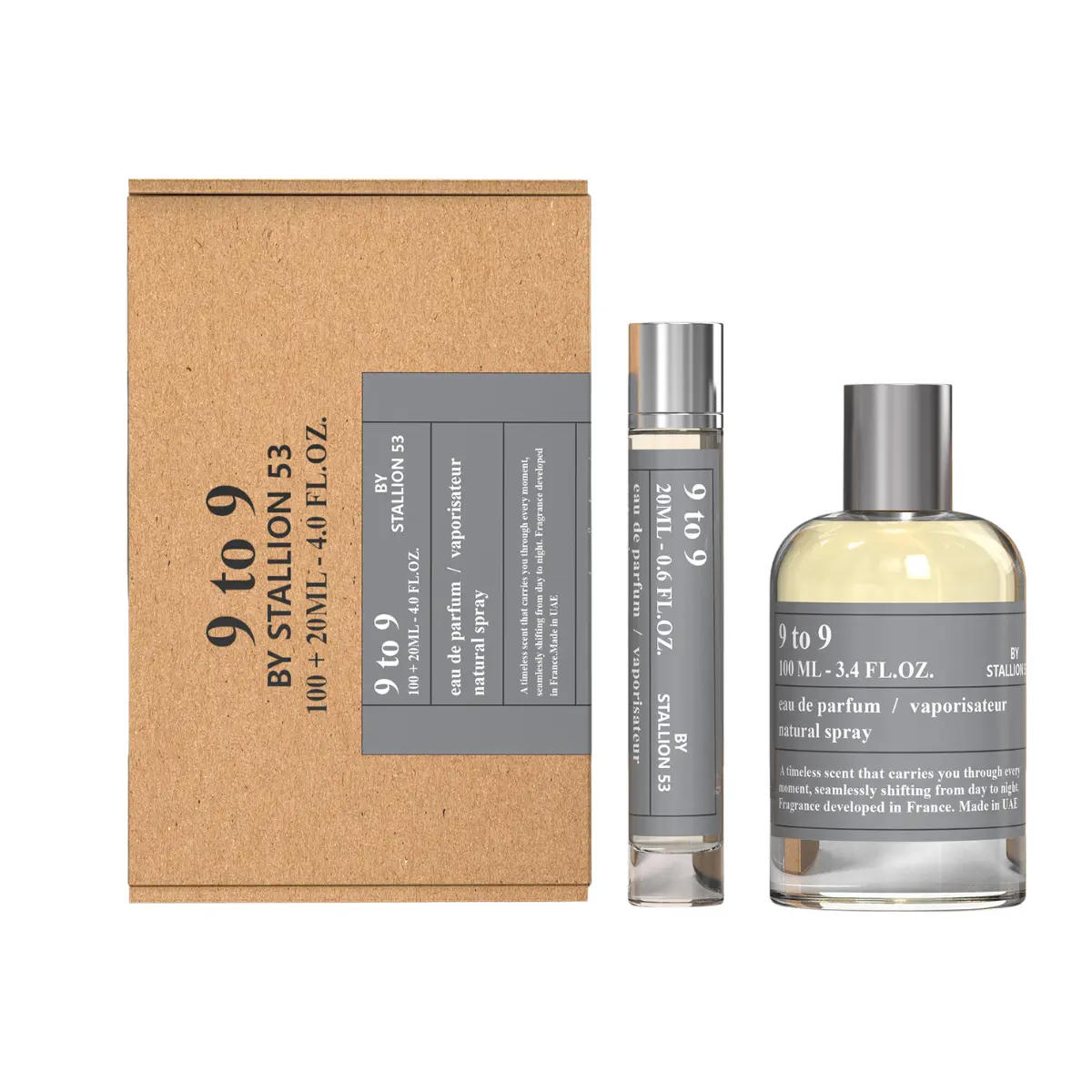 ادکلن یونیسکس استالیون 53 ناین تو ناین 100 میل + ۲۰ میل عطر جیبی