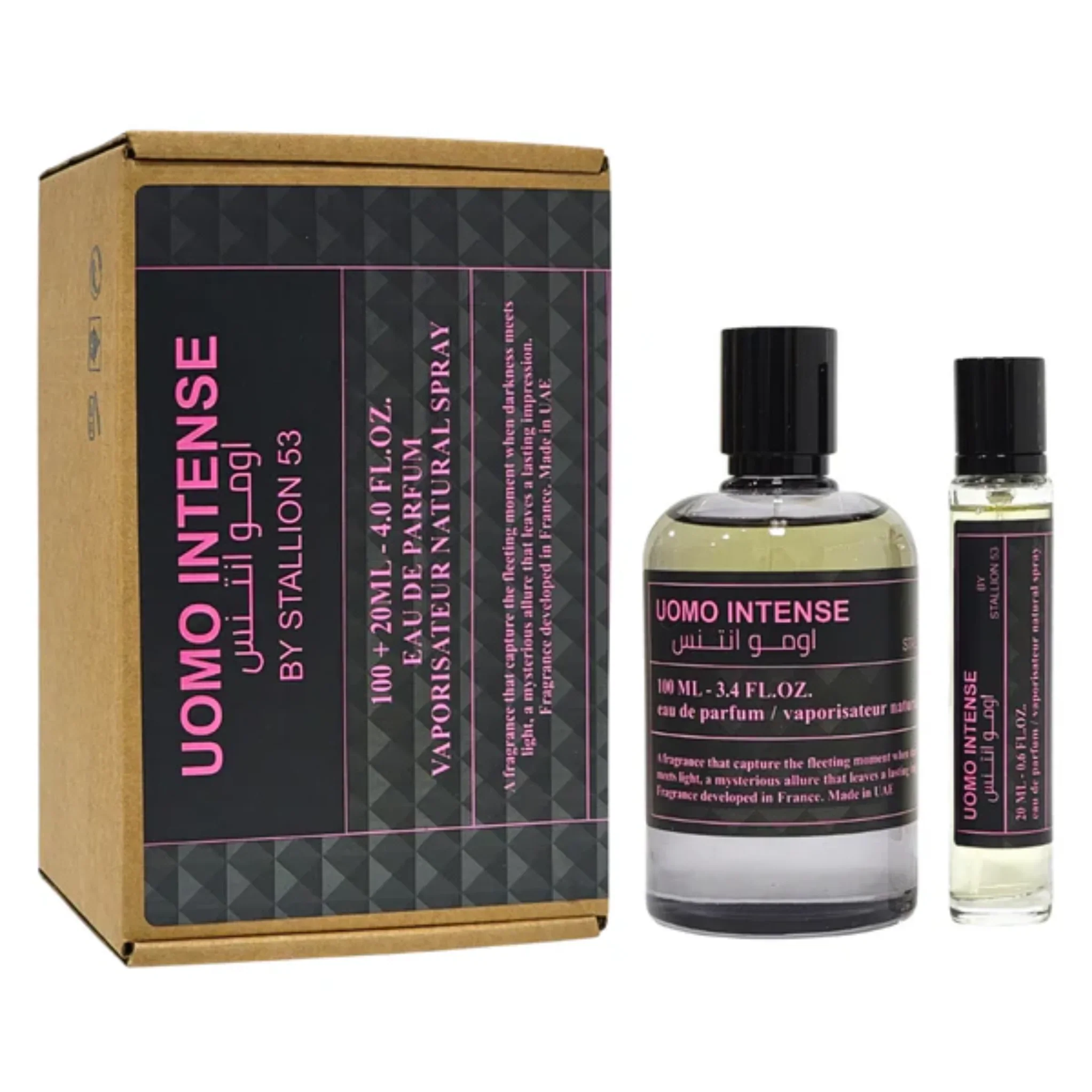 ادکلن مردانه استالیون 53 اومو اینتنس 100 میل + عطر جیبی ۲۰ میل