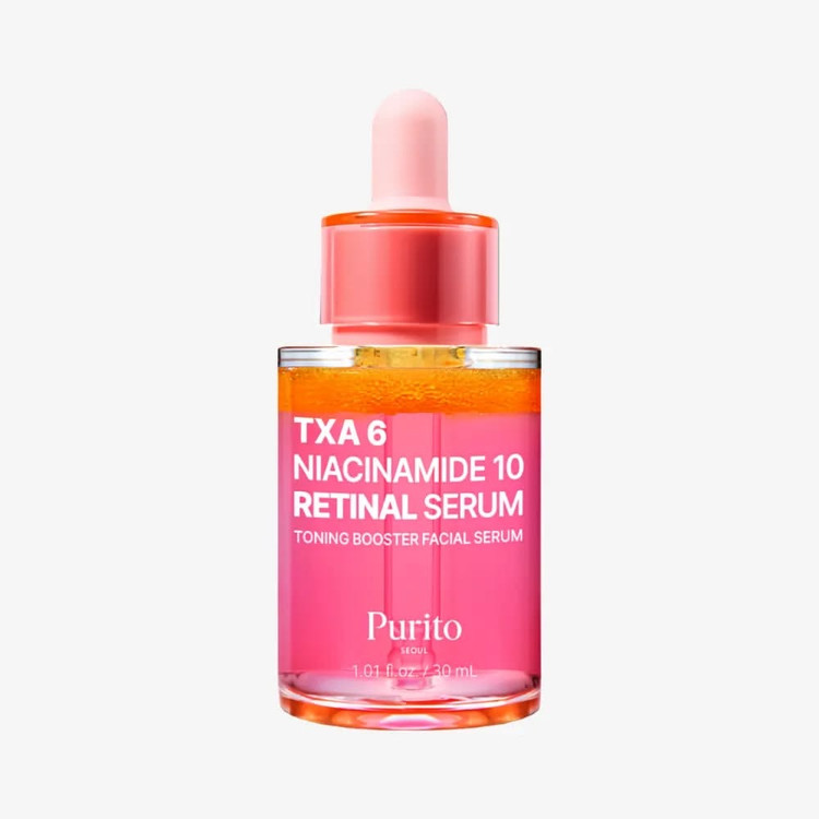 سرم تقویتکننده پوست پوریتو مدل TXA 6 Niacinamide 10 Retinal Serum حجم 30 میلیلیتر