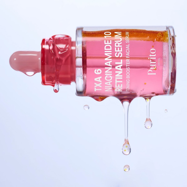 سرم تقویتکننده پوست پوریتو مدل TXA 6 Niacinamide 10 Retinal Serum حجم 30 میلیلیتر