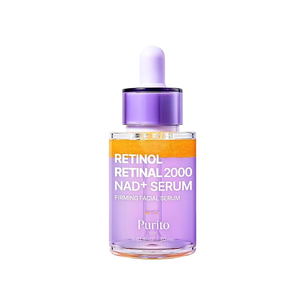 سرم سفت‌کننده صورت پوریتو مدل Retinol Retinal 2000 NAD+ Serum حجم 30 میلی‌لیتر