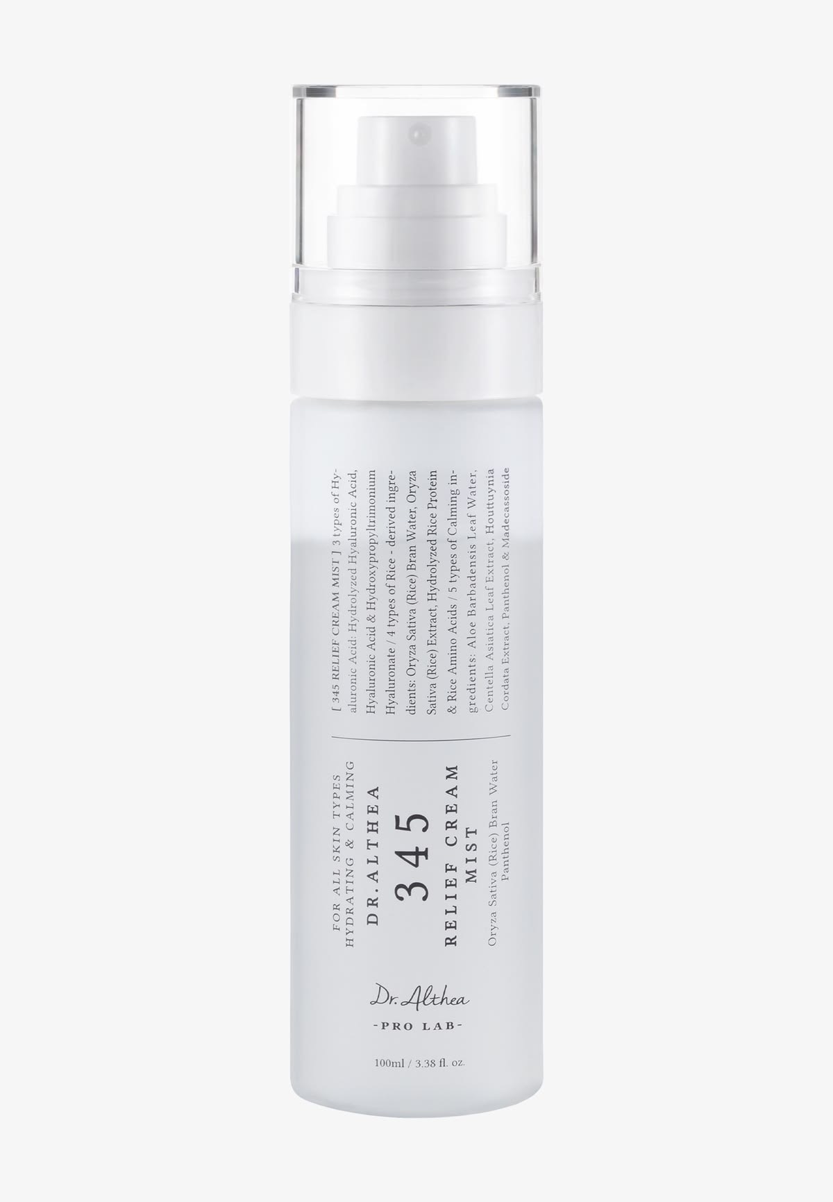 میست آبرسان و درخشان‌کننده پوست دکتر آلتیا مدل 345 Relief Cream Mist حجم 100 میلی‌لیت